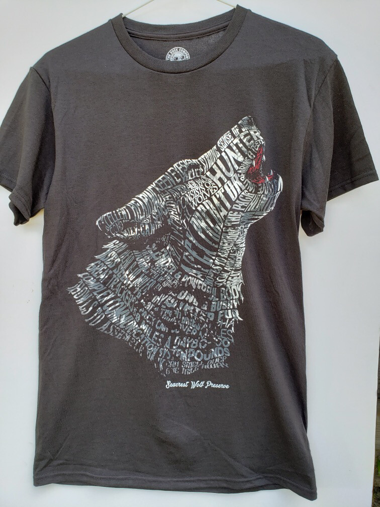 Text Wolf Tee Text Wolf Tee