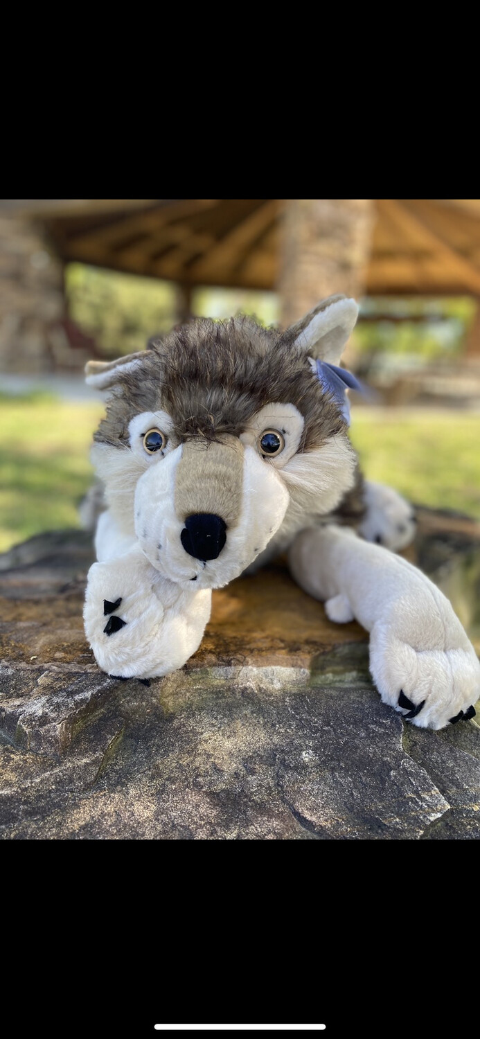 jumbo wolf plush