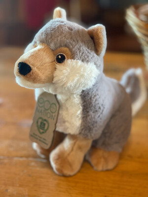 Eco- Howling Wolf Plushie