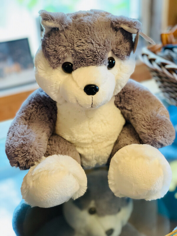 Large Sitting Wolf Stuffie