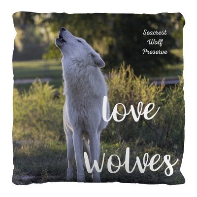Love Wolves Pillow