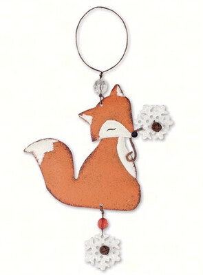 Rustic Fox Ornament
