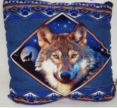 EarthRagz Wolf Pillow
