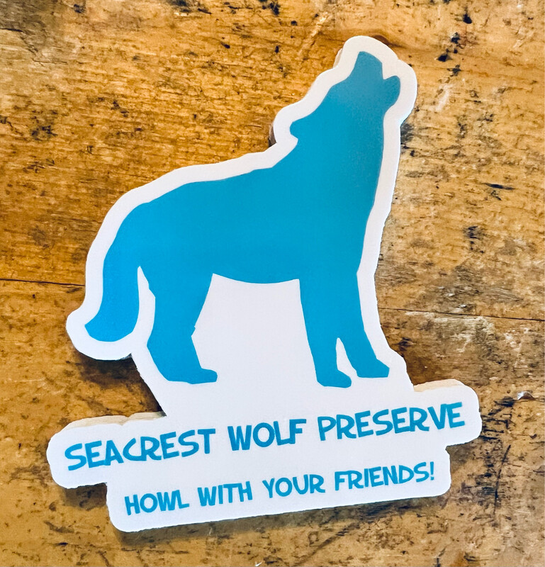 Decal-Howl With Your Friends- Light blue