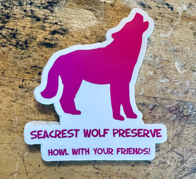 Howl With Your Friends Decal- Dark Pink
