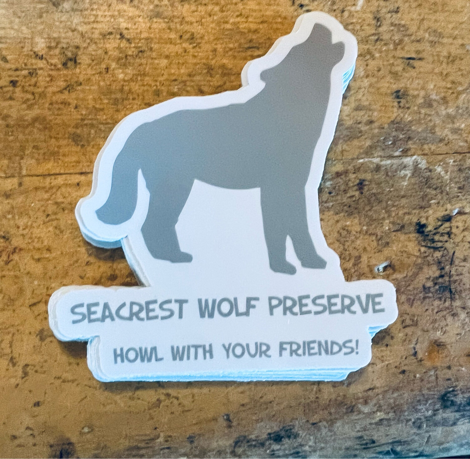 Howl With Your Friends Decal- Light gray