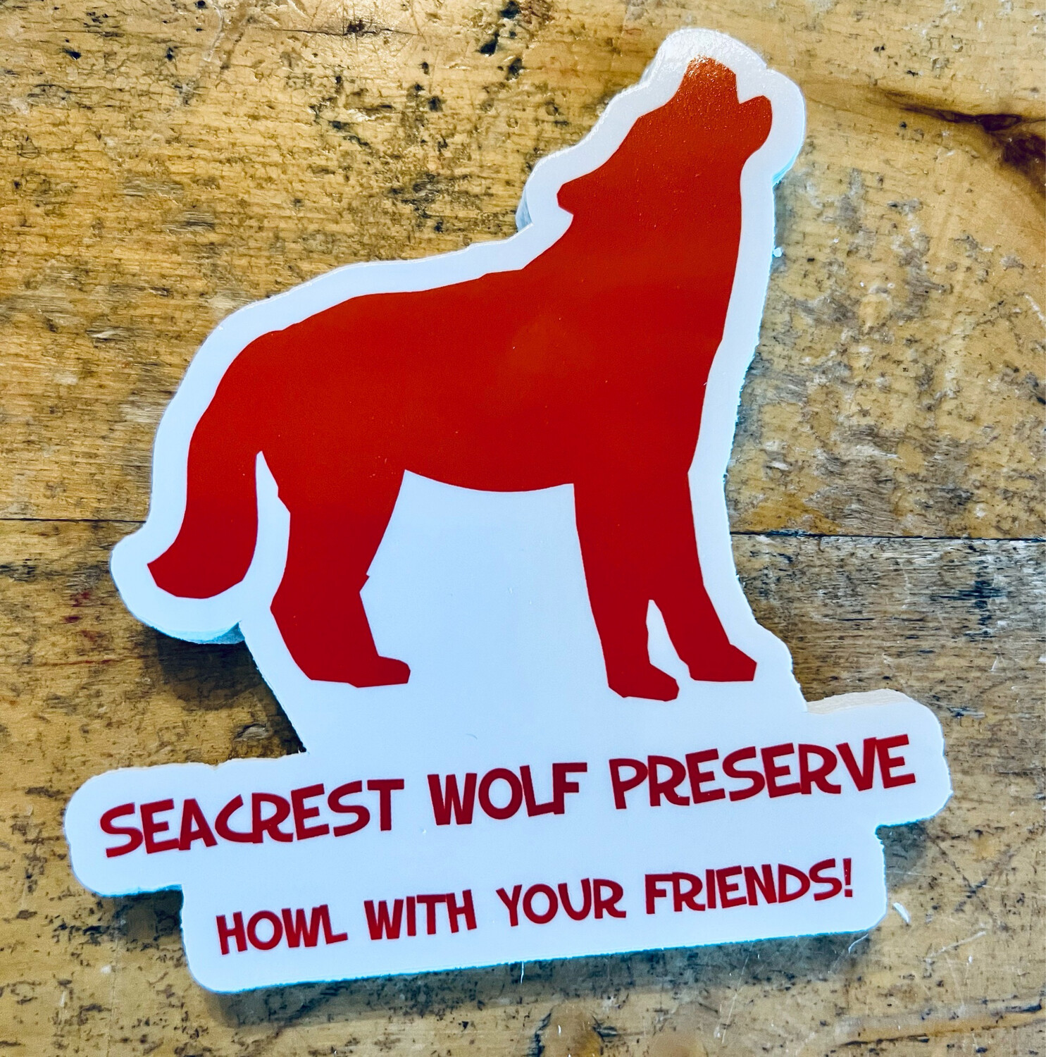 Howl With Your Friends Decal- Red