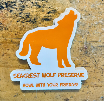 Howl With Your Friends Decal- Orange