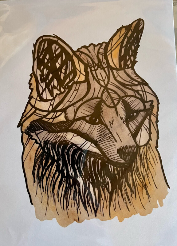 Art Print- By M.Ott- TOTEM FOX