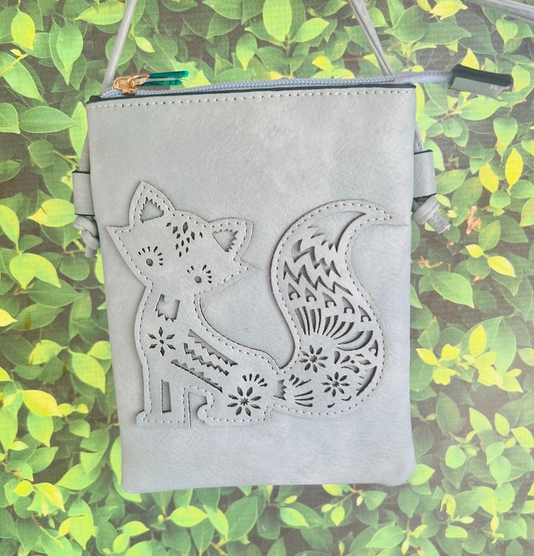 Crossbody- Fox-Powder Blue