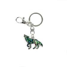 Wild Pearle Wolf Keychain