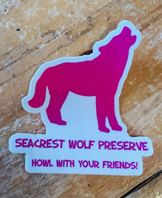 Decal-Howl With Your Friends- Hot Pink