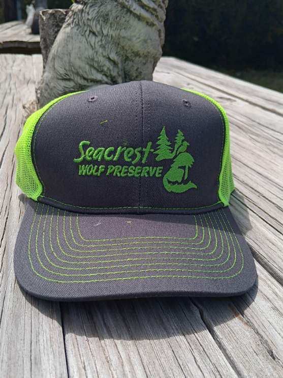 Hat-SWP Logo Trucker - Lime Green And Grey