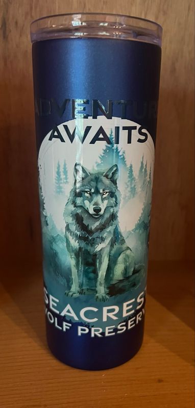 Tumbler- Adventure Awaits- Dark Blue