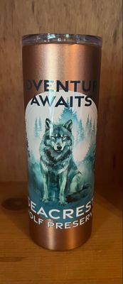 Tumbler- Adventure Awaits- Rose Gold