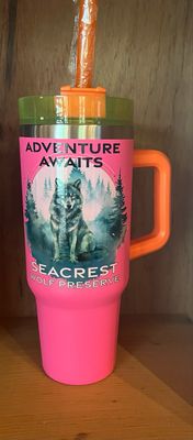 Tumbler- Stanley Style- Neon Pink
