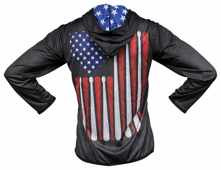 [Youth Extra Large] American Baseball Flag Hoodie