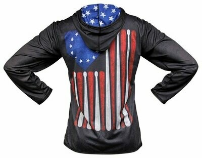 [Youth Extra Large] Betsy Ross Baseball Flag Hoodie