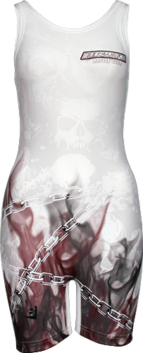Women's White Skull Singlet