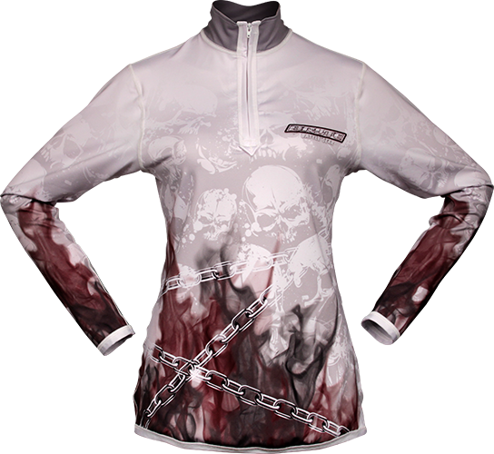 White Skull Quarter-zip