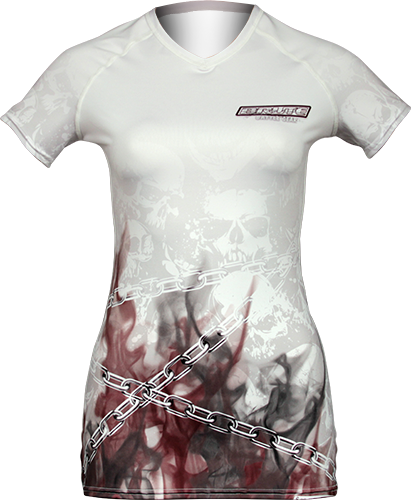 White Skull Compression Shirt