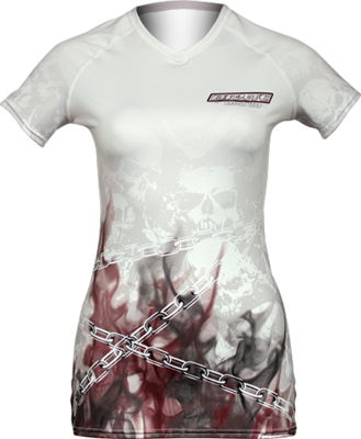 White Skull Compression Shirt