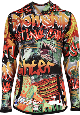 Wrestling Graffiti Camo Hoodie