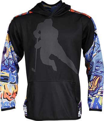 Hockey Graffiti Sleeve Hoodie