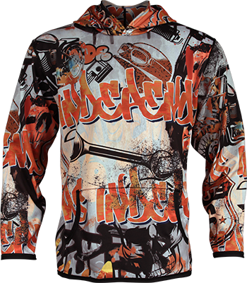 Biker Graffiti Camo Hoodie
