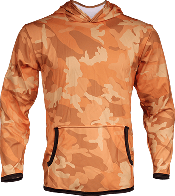 Orange Fluorescent Camo Hoodie