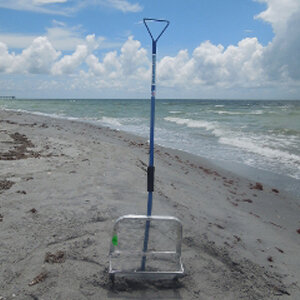 Shark Tooth Sifter 12" Basket - Blue Split
