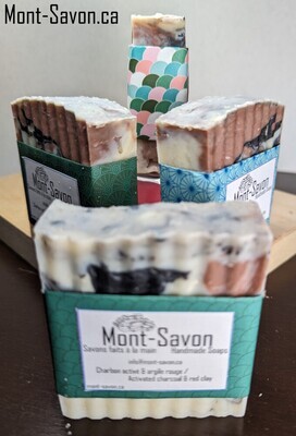 Savon Charbon activé &amp; argile rouge