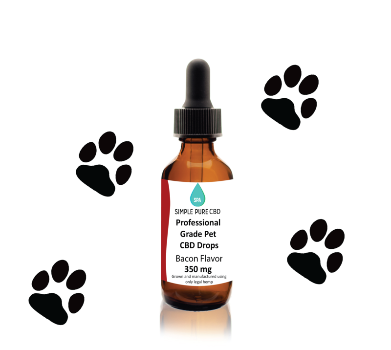 Pet CBD drops 350MG Bacon Flavor