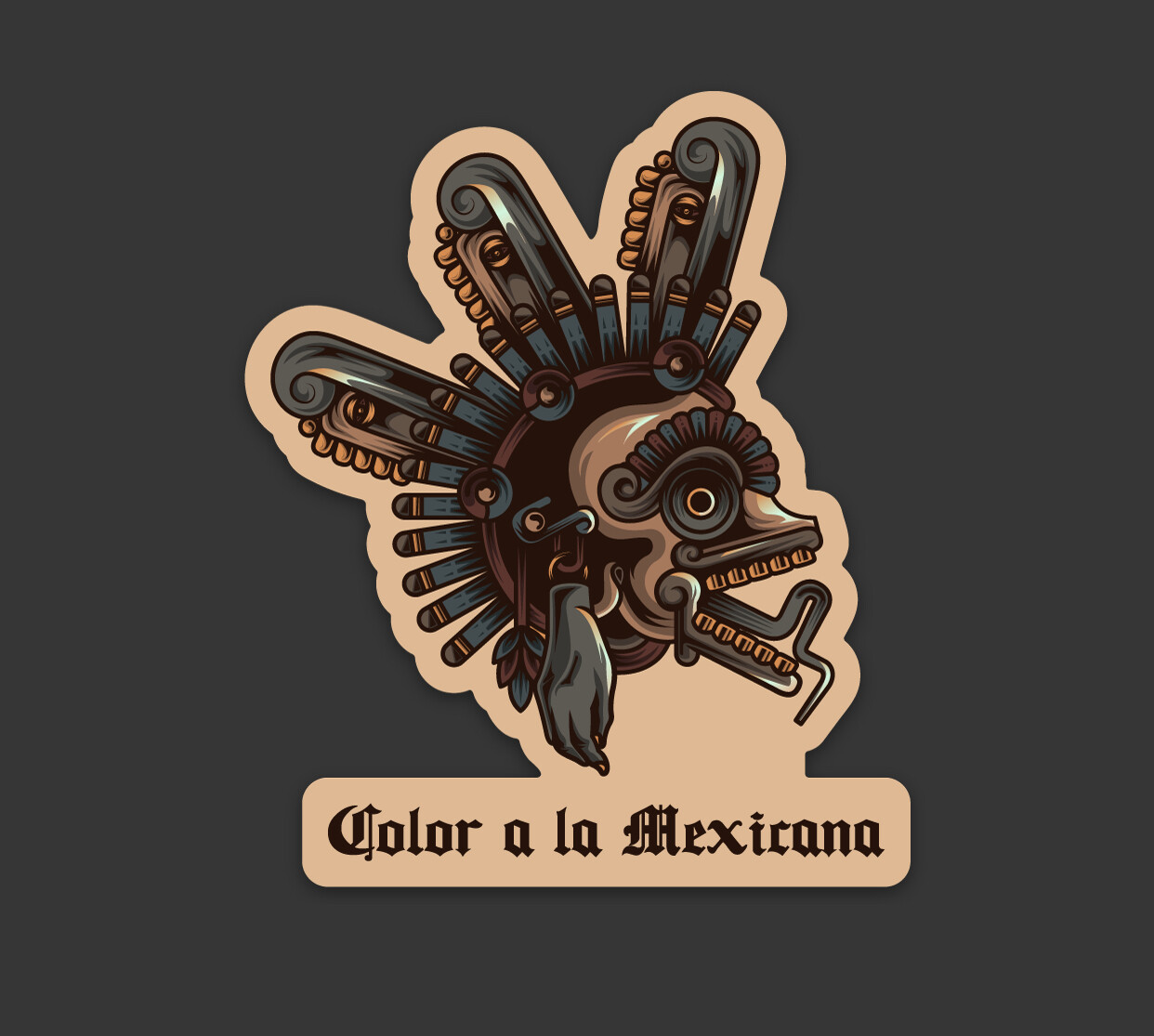 Sticker 'Mictlantecuhtli'