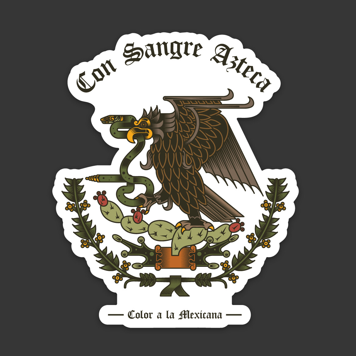 Sticker 'Con Sangre Azteca'