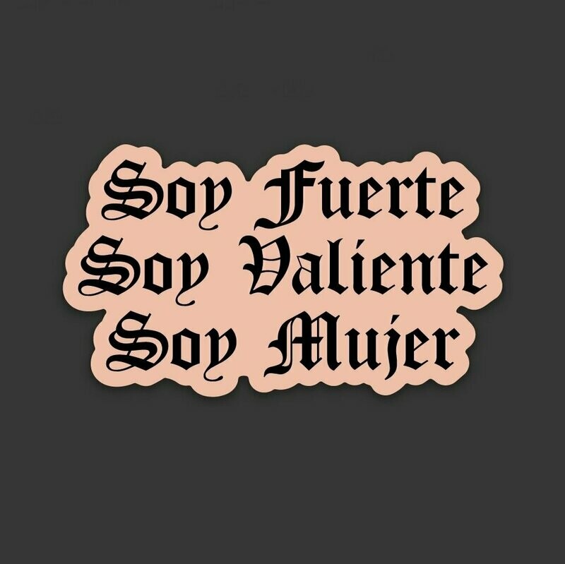 Sticker 'Soy Fuerte'