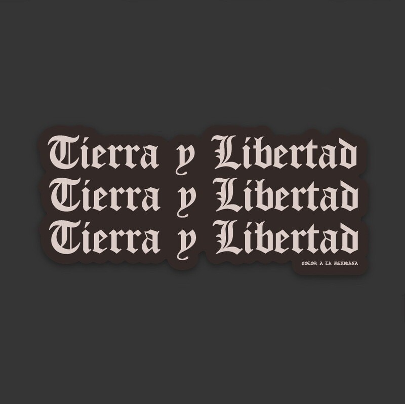 Sticker 'Tierra y Libertad'