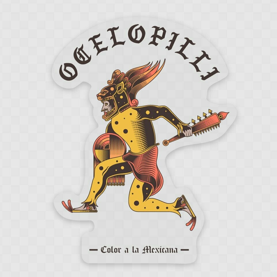 Sticker 'Guerrero Jaguar", Background: Transparent