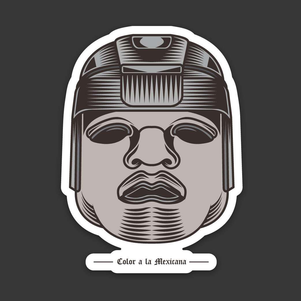 Sticker 'Olmec Head'