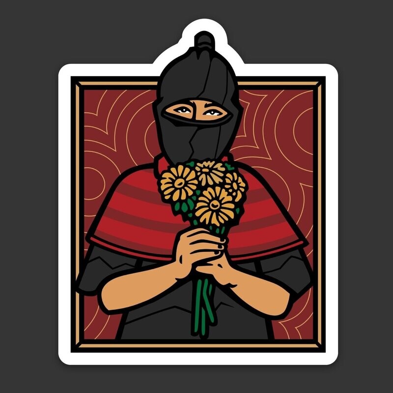 Sticker 'Mujer Zapatista'