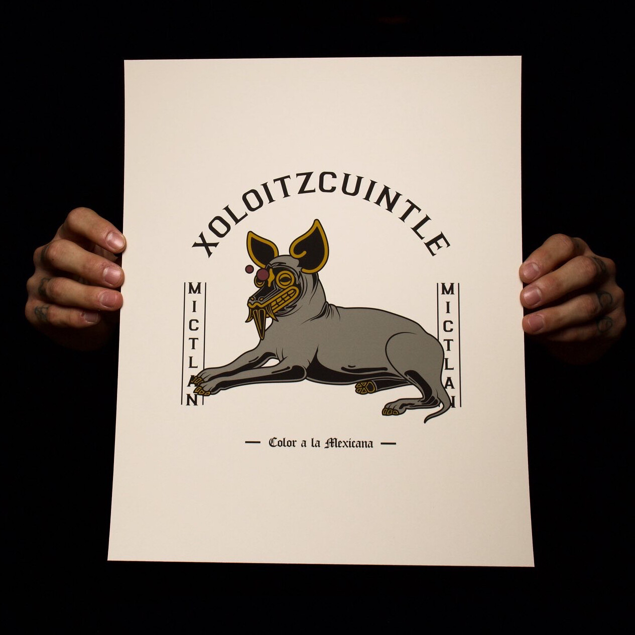 'Xoloitzcuintle' Print