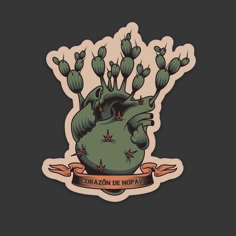 Sticker 'Corazón de Nopal'