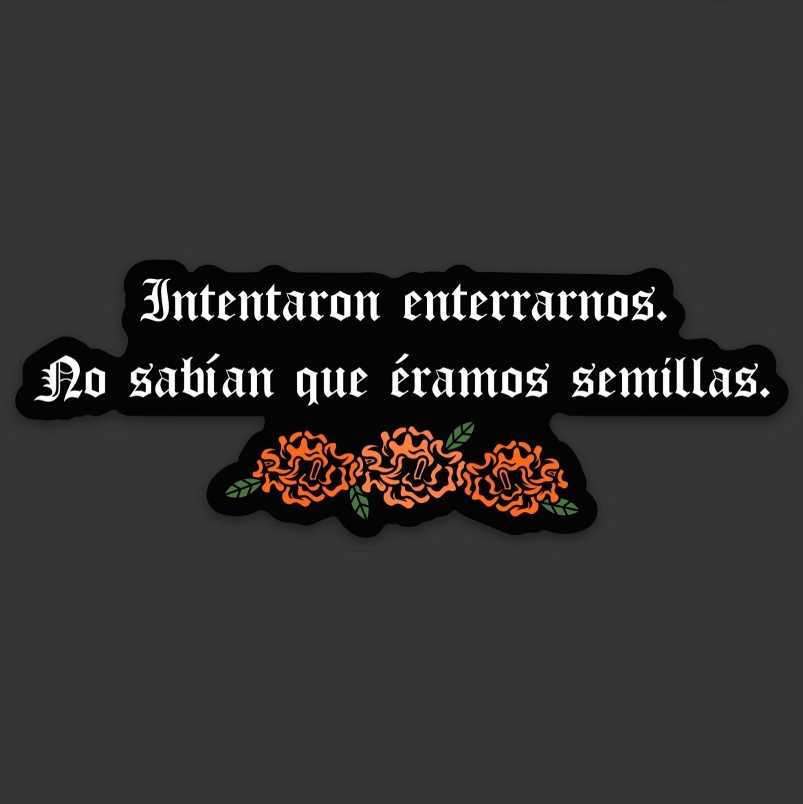 Sticker 'Semillas Quote'
