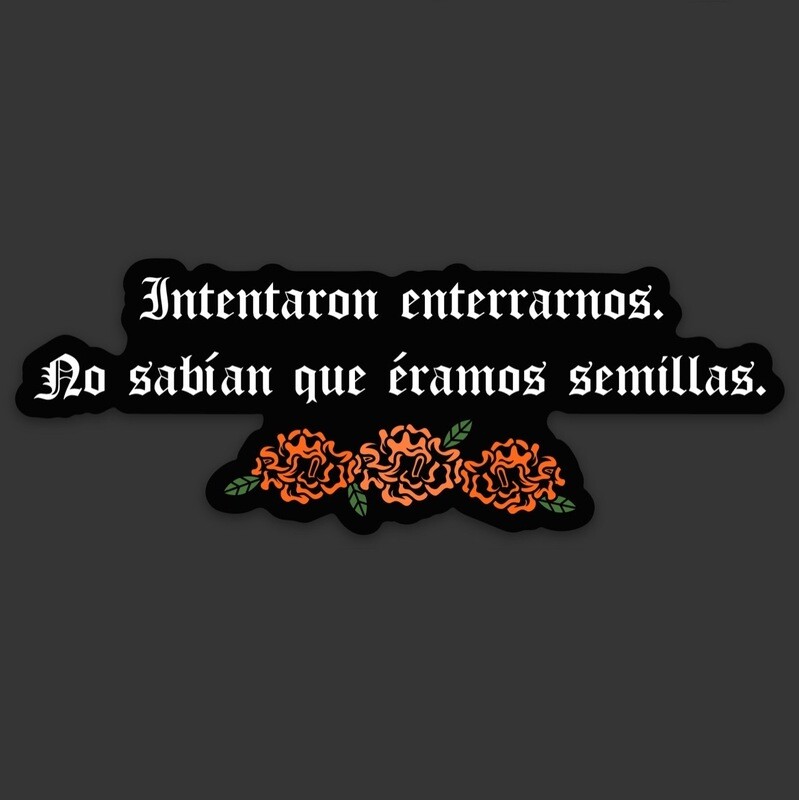 Sticker 'Semillas Quote'