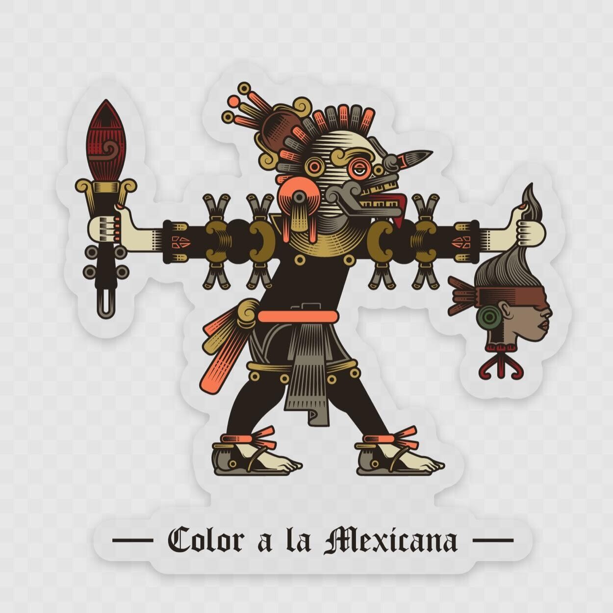 Sticker 'El Sacrificio', Style: Transparent background