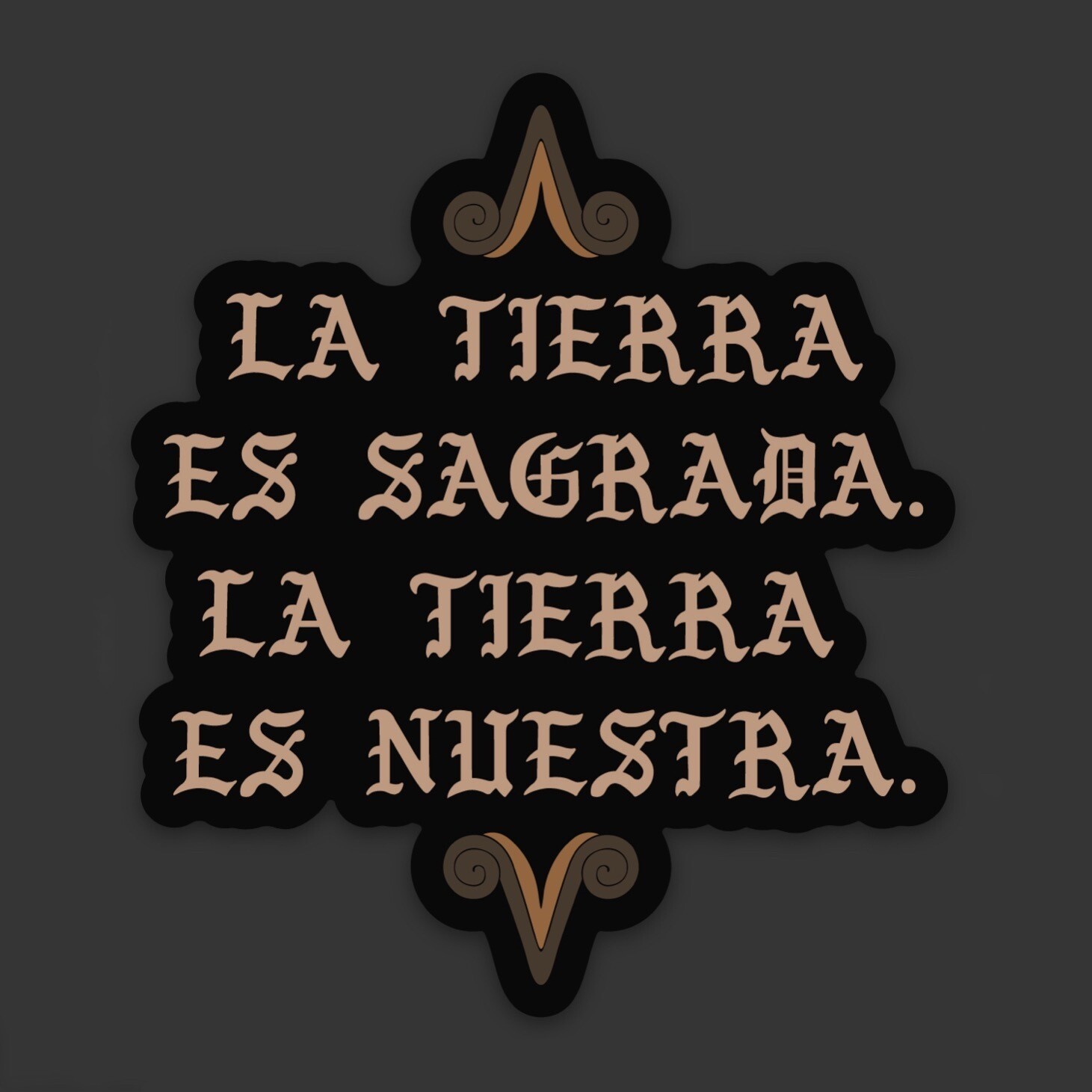 Sticker 'Tierra sagrada'