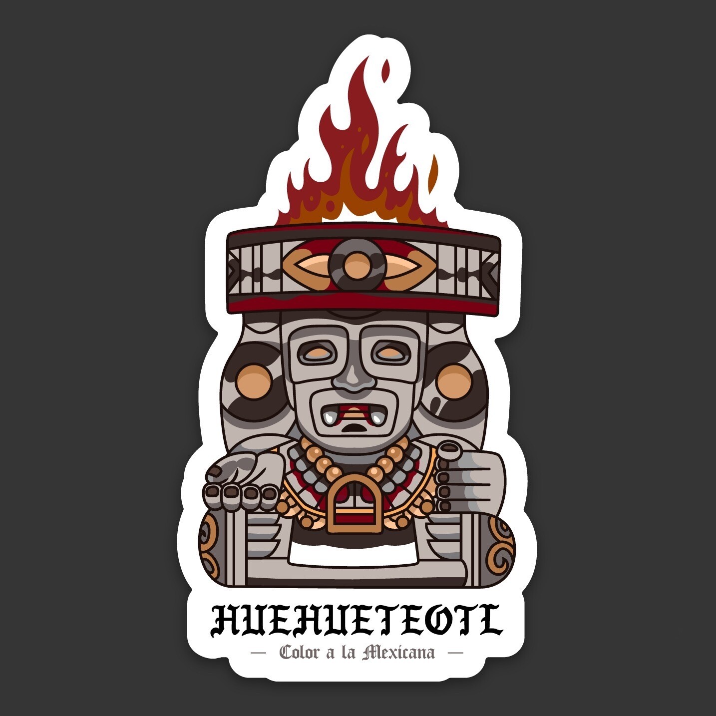Sticker 'Huehueteotl'