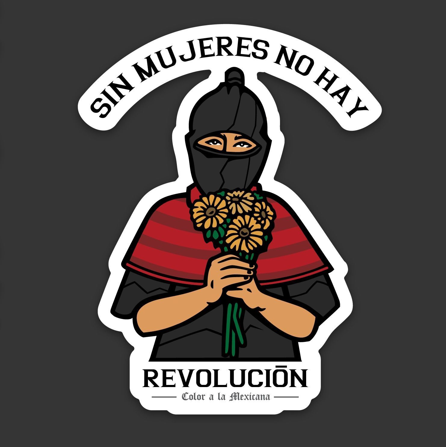 Sticker 'Mujer Zapatista'