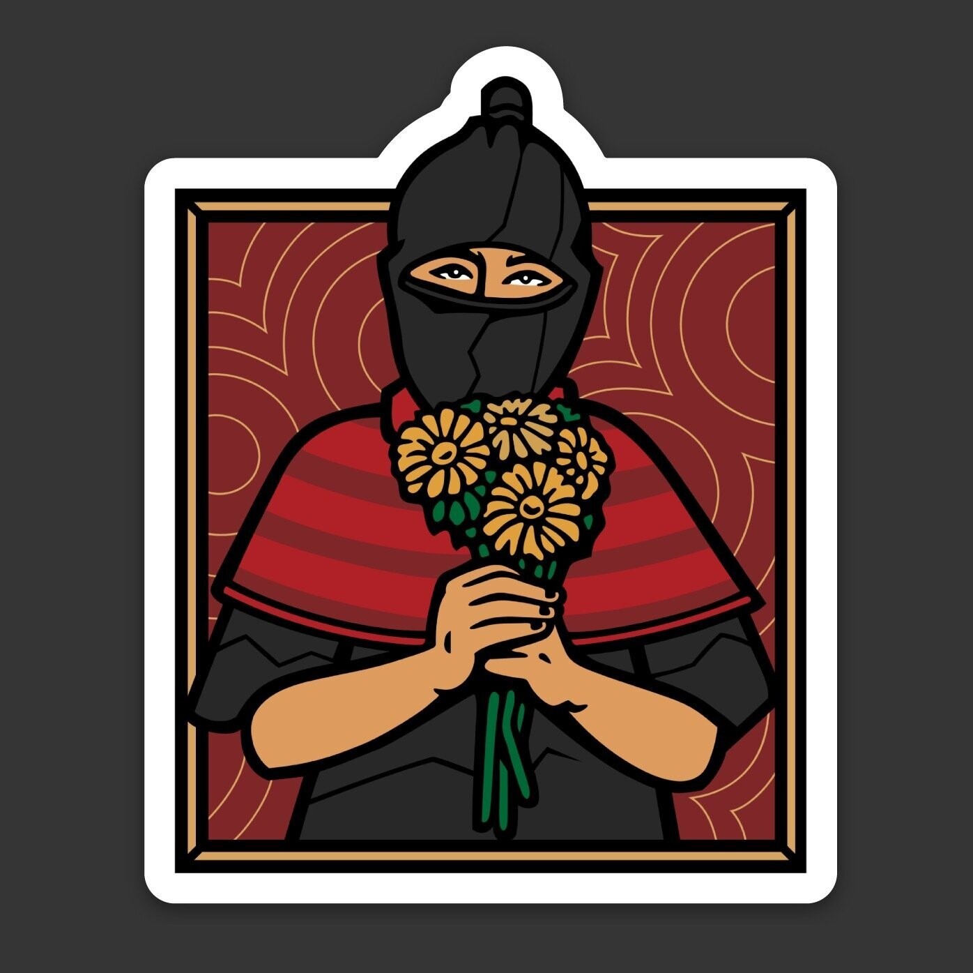 Sticker 'Mujer Zapatista', Select: Zapatista