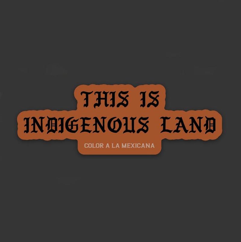 'Land' Sticker
